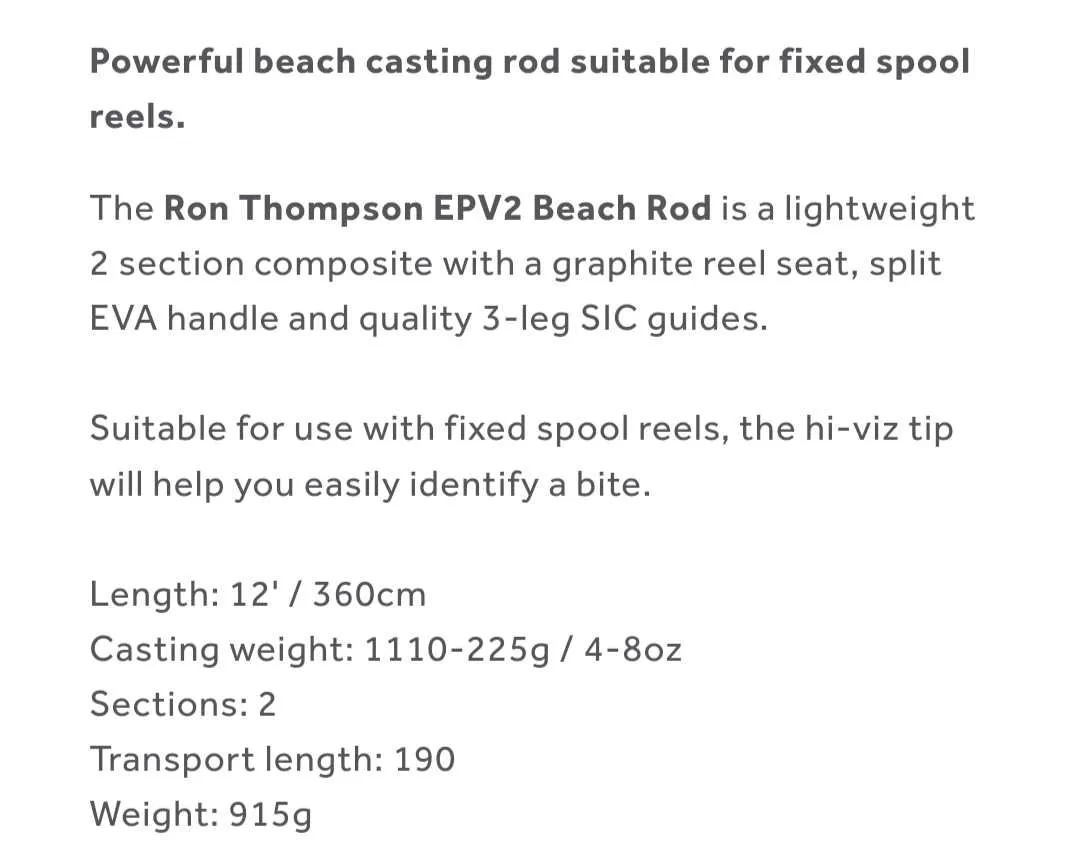 Beach Casting Fishing Rod