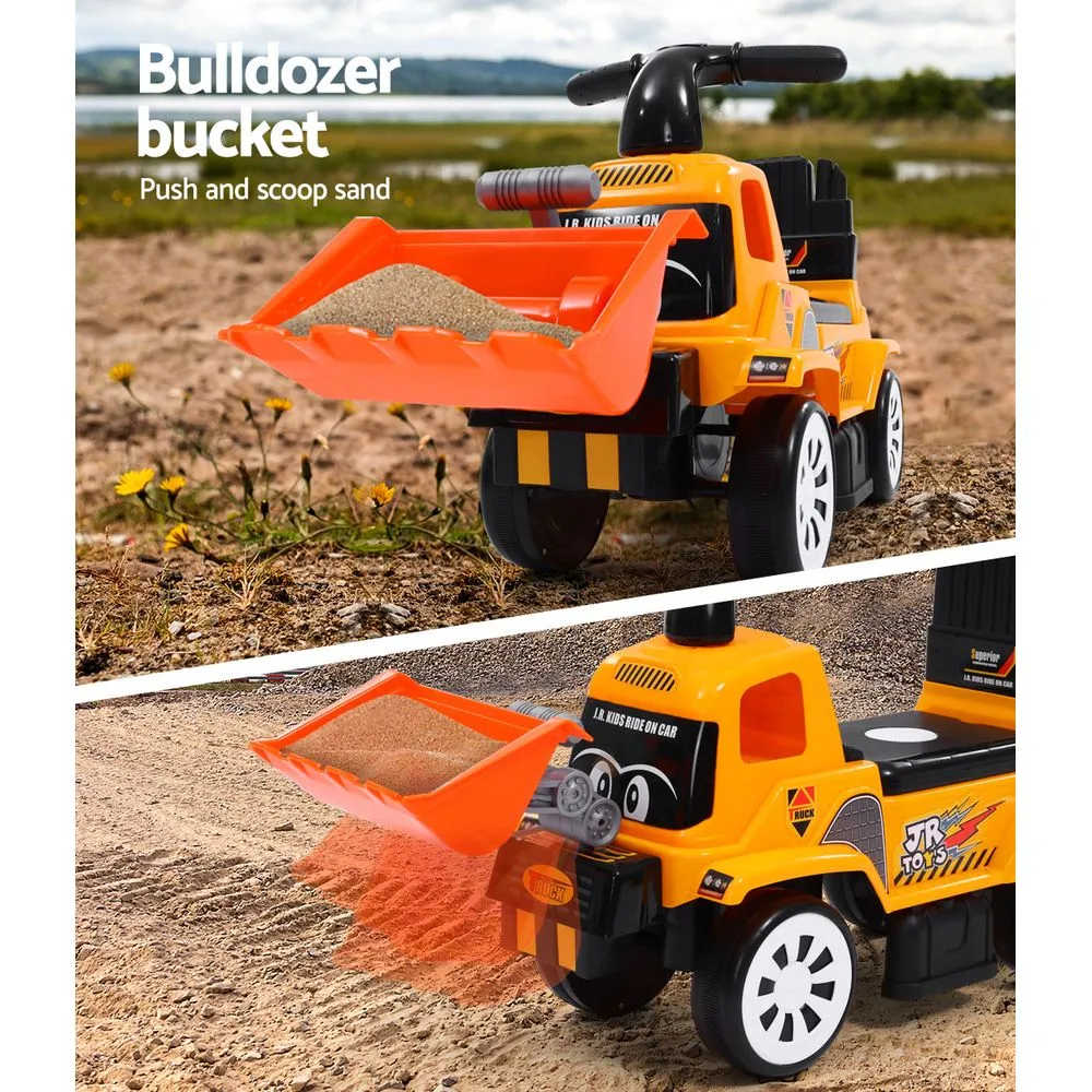 Best Ride On Bulldozer Digger Toddler Foot to Floor | Kids Work Style Truck Yellow