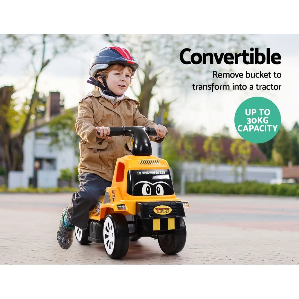 Best Ride On Bulldozer Digger Toddler Foot to Floor | Kids Work Style Truck Yellow