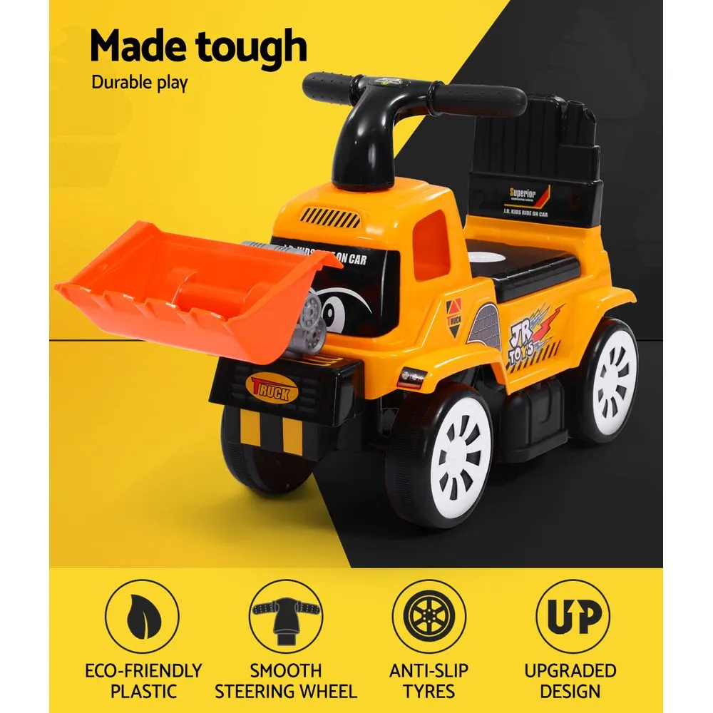 Best Ride On Bulldozer Digger Toddler Foot to Floor | Kids Work Style Truck Yellow