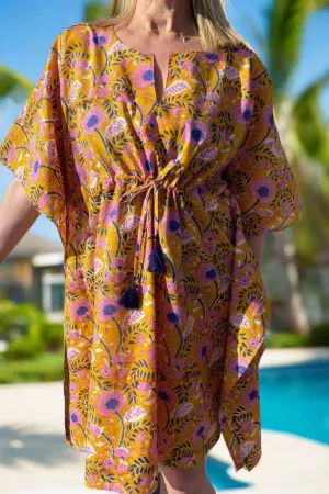 BRIGITTE ORANGE COVER UP