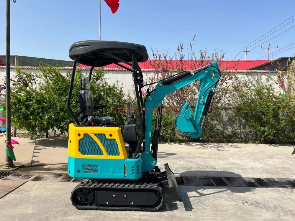 Burly 1.7-Ton Mini Excavator with Kubota D722 Engine