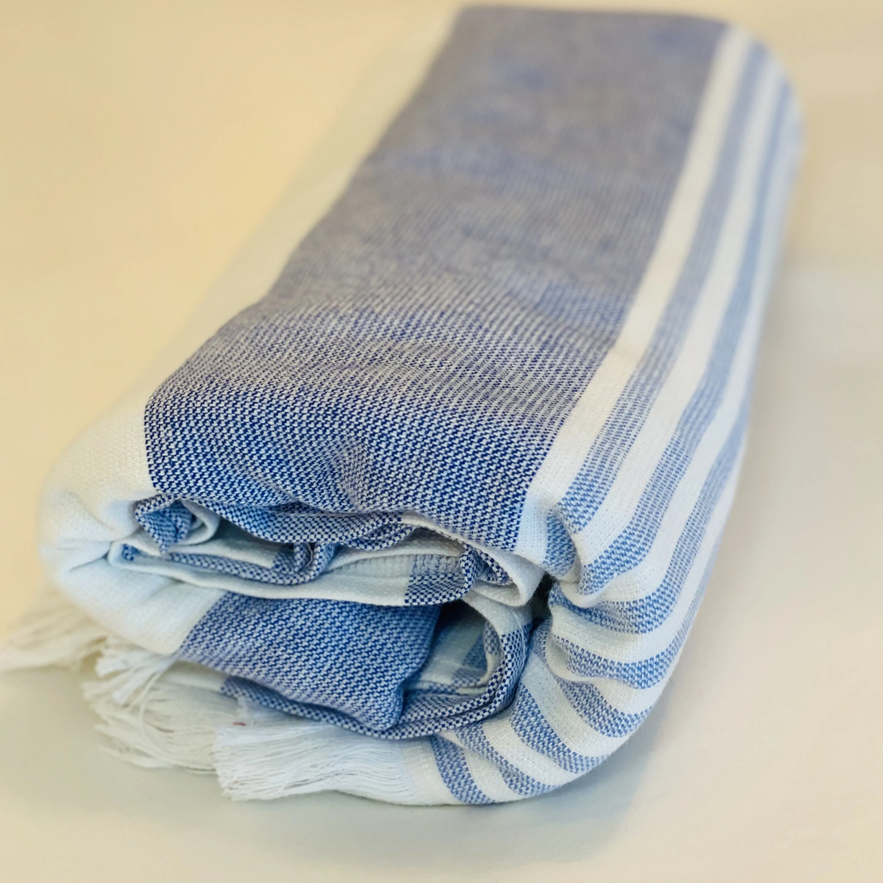 CLARA WHITE & BLUE STRIPES