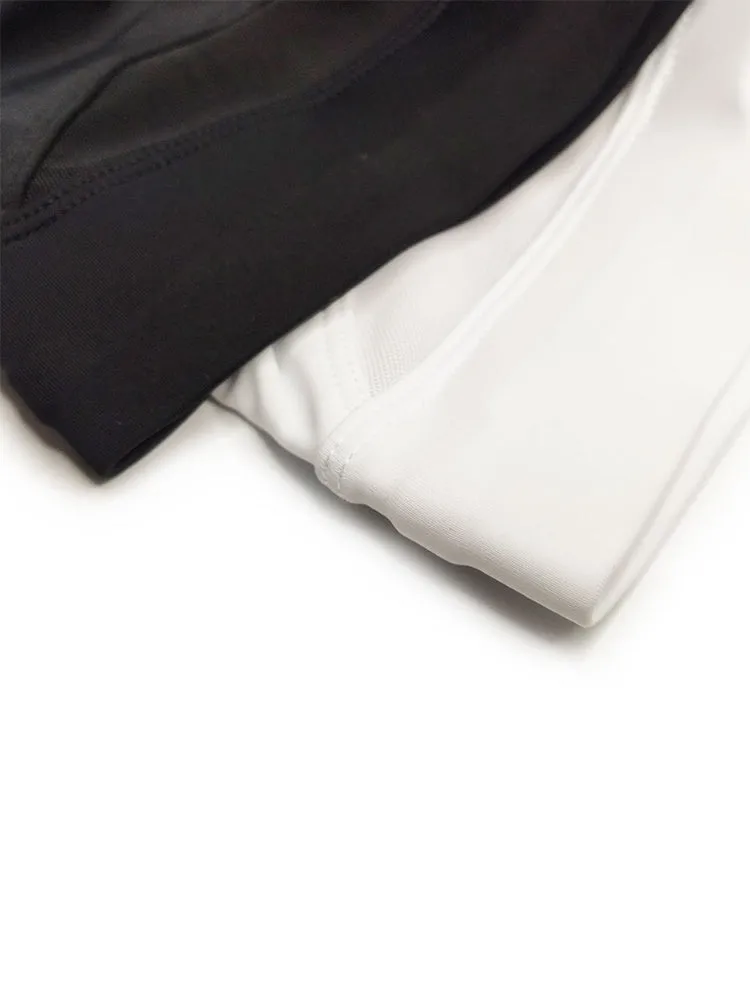Men's Padded Solid Drawstring Swimsuit Bikini Briefs