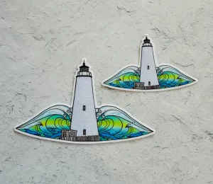 Ocracoke Lighthouse Cutout Sticker