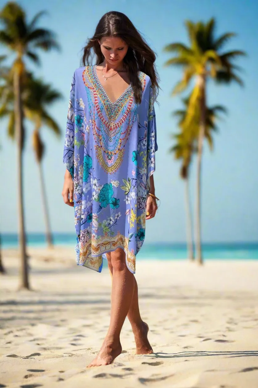 ORIENTAL LILAC KAFTAN