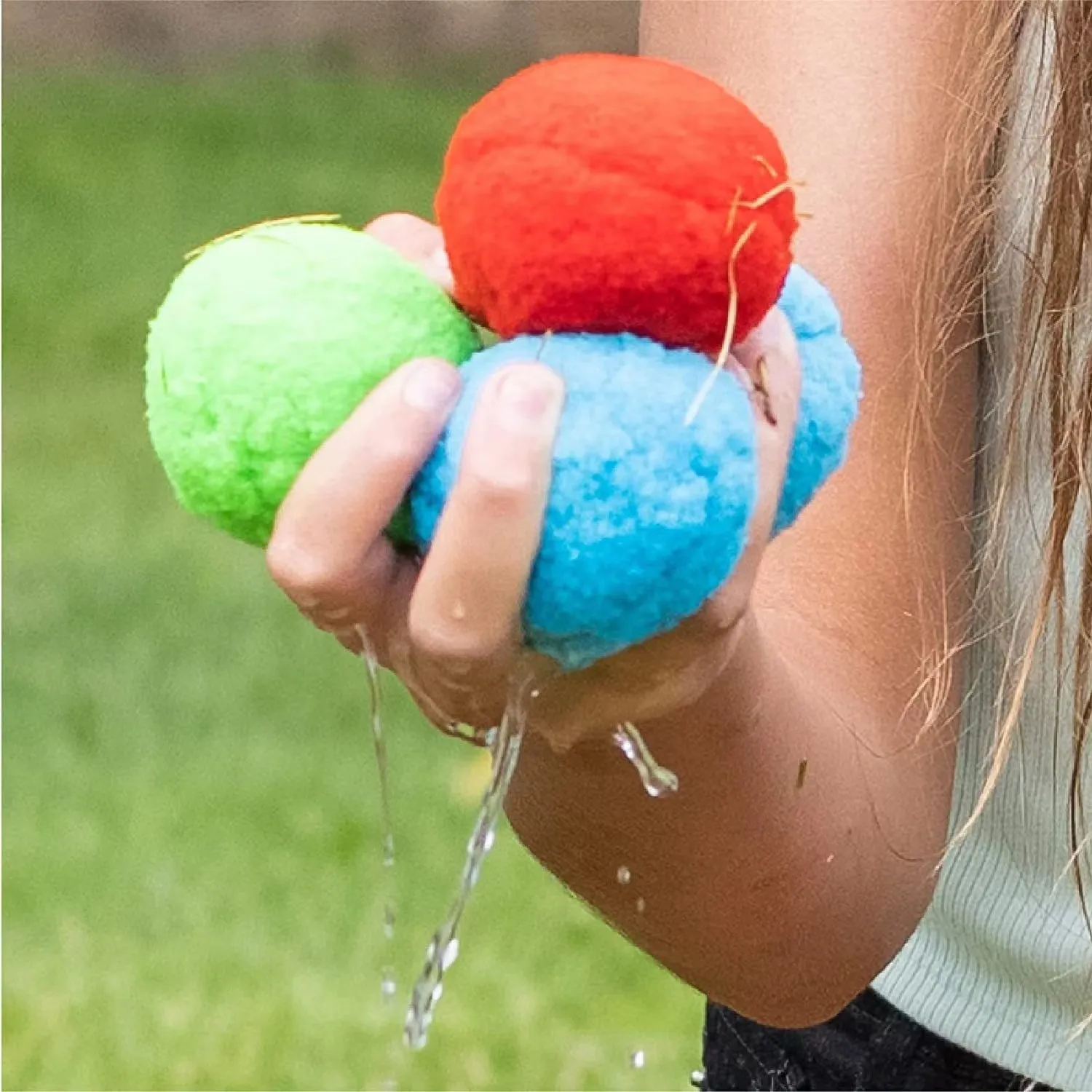 Reusable Water Fight Soft Cotton Splash Soaker Bomb Ball