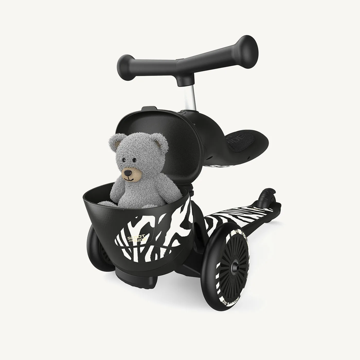 Scoot and Ride 2 in 1 Balance Bike / Scooter - Highway Kick 1 Lifestyle in Zebra