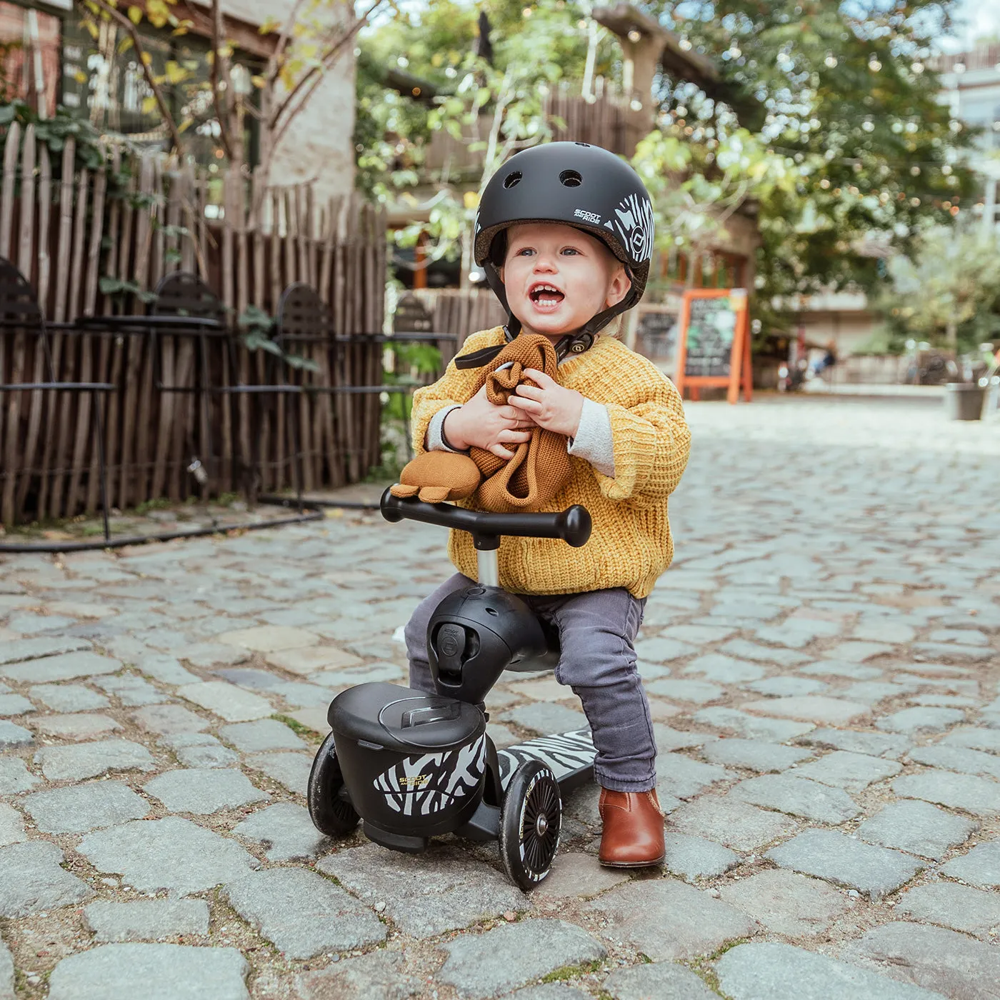 Scoot and Ride 2 in 1 Balance Bike / Scooter - Highway Kick 1 Lifestyle in Zebra