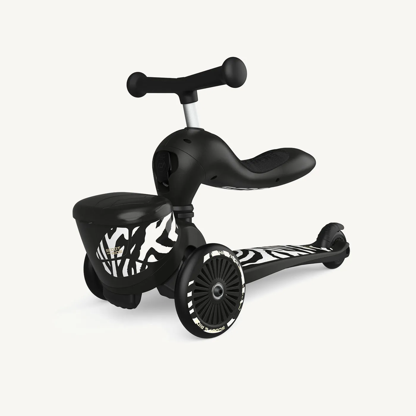 Scoot and Ride 2 in 1 Balance Bike / Scooter - Highway Kick 1 Lifestyle in Zebra
