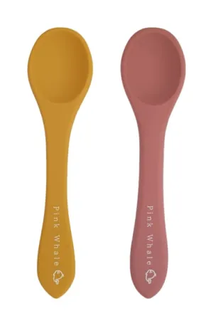 Silicone Spoons (Mustard & Dusty Rose)