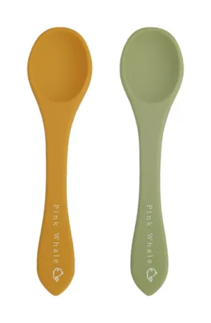 Silicone Spoons (Mustard & Sage Green)