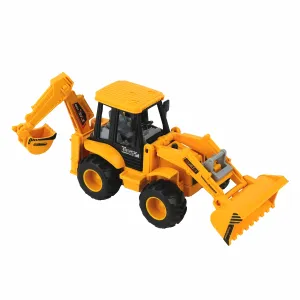 WireScorts Construction Realistic Excavator Bulldozer Truck for Kids, Construction Toys, Engineer Vehicle Pushdozer Toy Truck Machine (Multicolor)